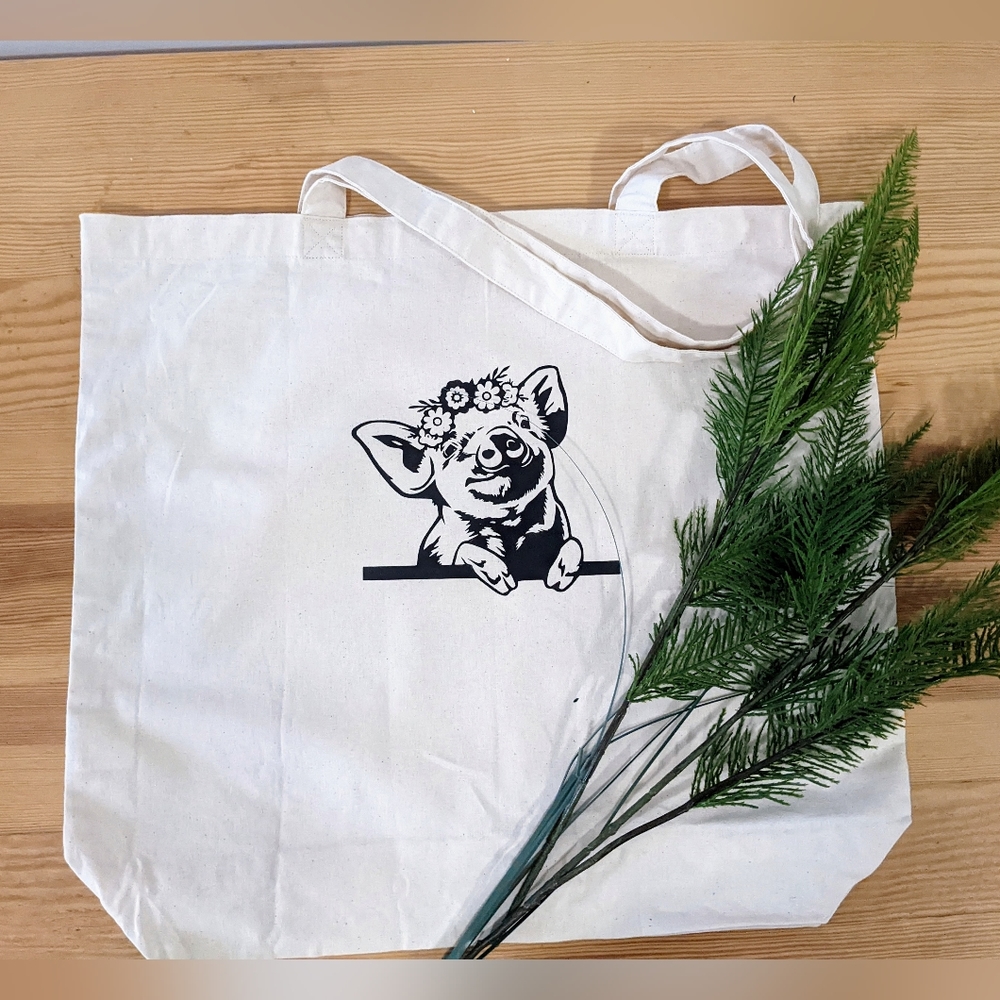 Babe piggy tote bag